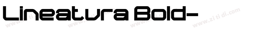 Lineatura Bold字体转换